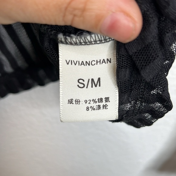 Vivian Chan Angelina Top in Stripe Size S/M - Picture 5 of 6